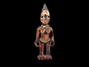 When a twin dies, after due consultation with a priest, the parents commission a wooden ibeji sculpture that would subsequently be treated by the parents, particularly the mother like the living twin
